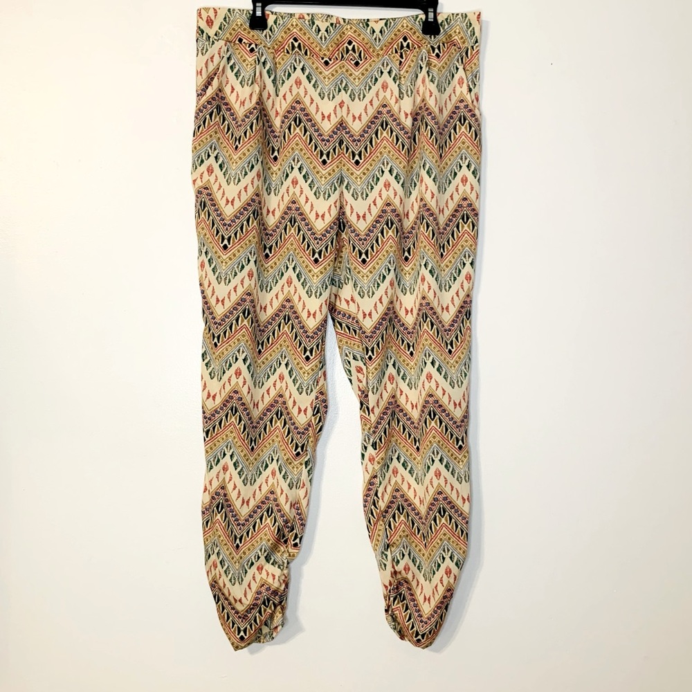 teaRose Aztec Lightweight Loose Fit Pants Size XL